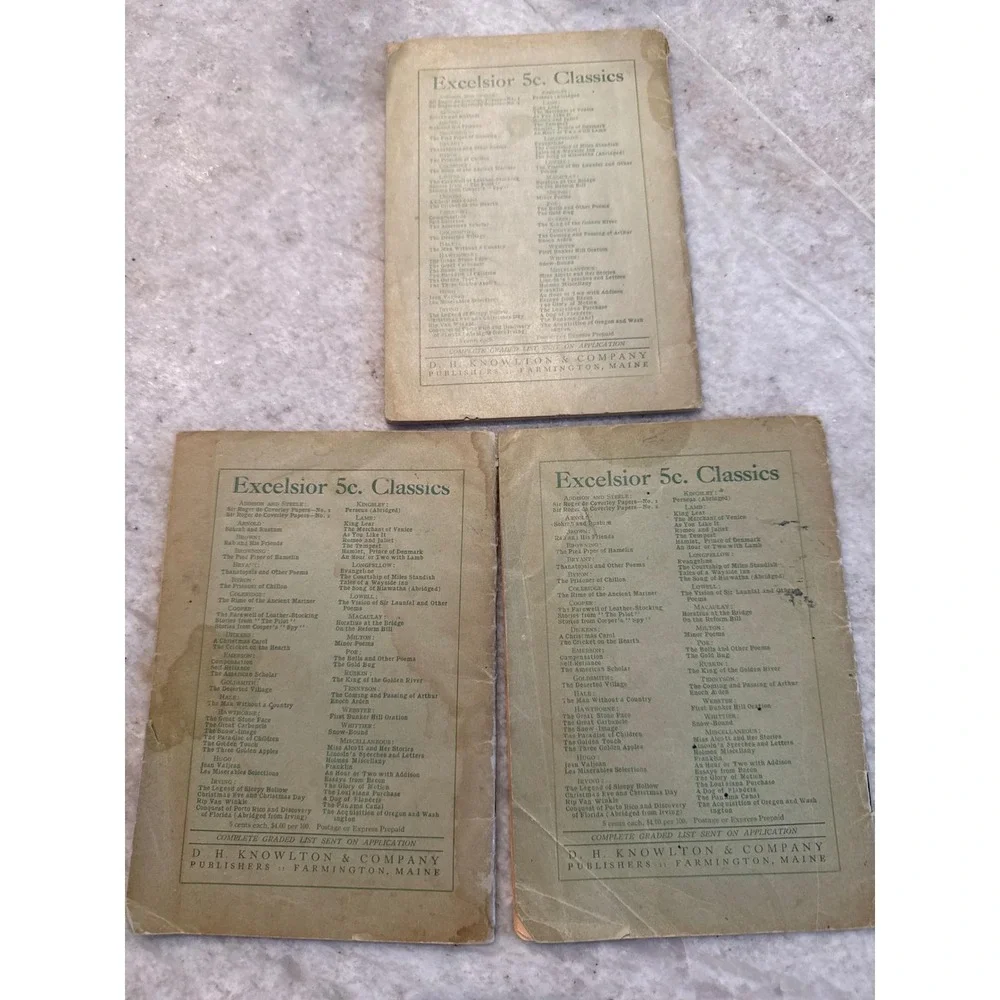 Our Little People‎ Children's Magazines D.H. Knowlton & Co Antique Ephemera Lot